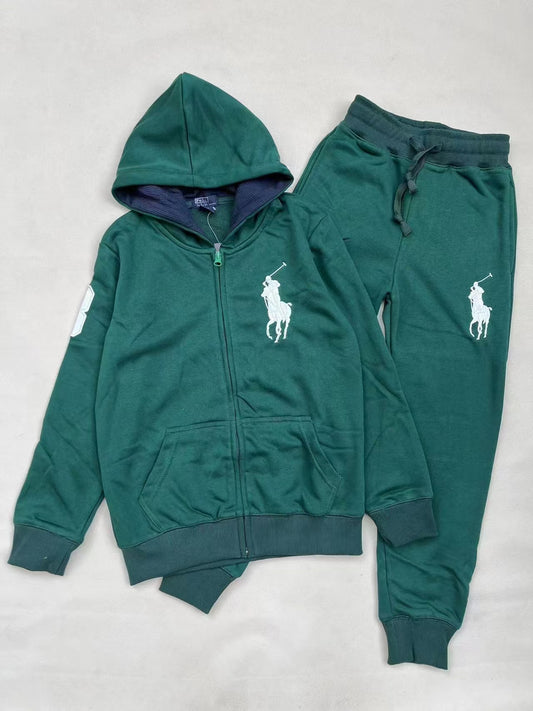 Green polo tracksuit