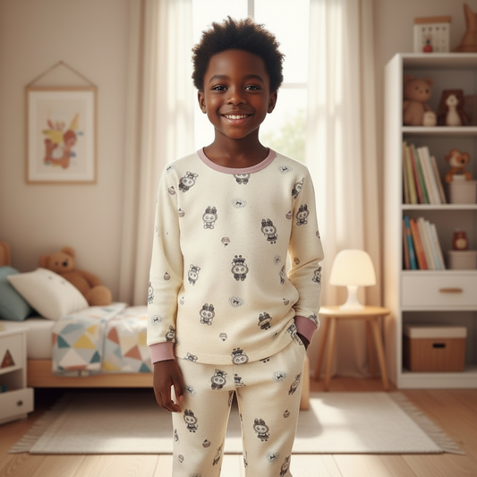 Cream boys pajama