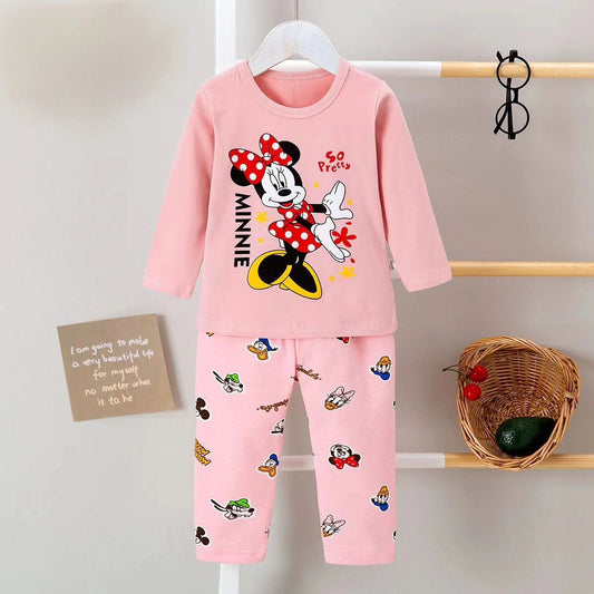 Minnie mouse pink girls pajamas