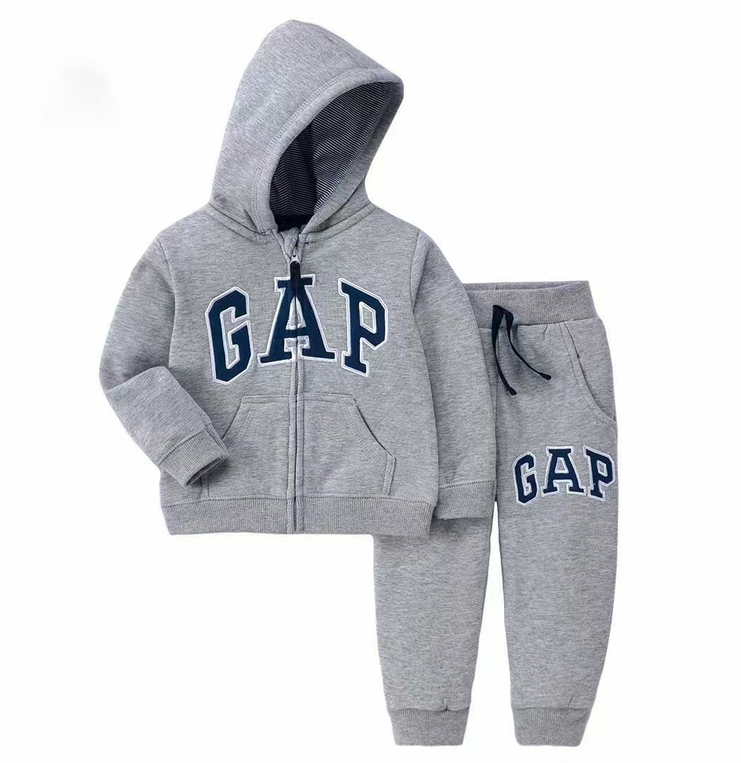 Grey GAP Kids Tracksuit | Unisex | 100% Cotton | Sizes 12‑18M–3T