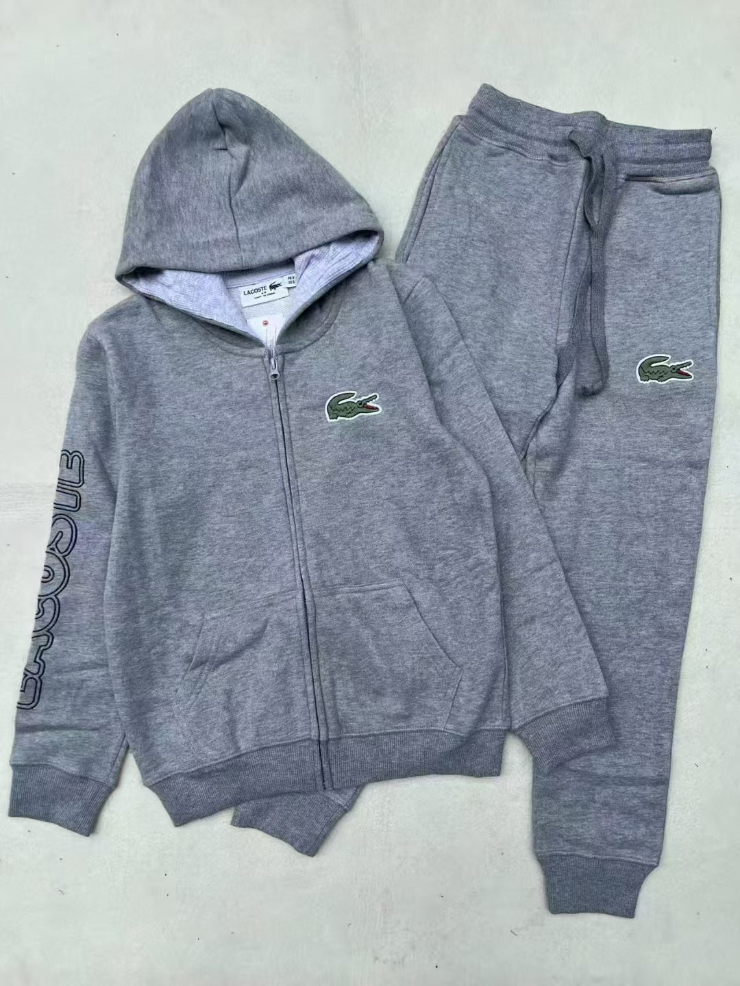 La Coste  High Quality Cotton Tracksuits for Kids – Full Set |Zip up  6-15yrs