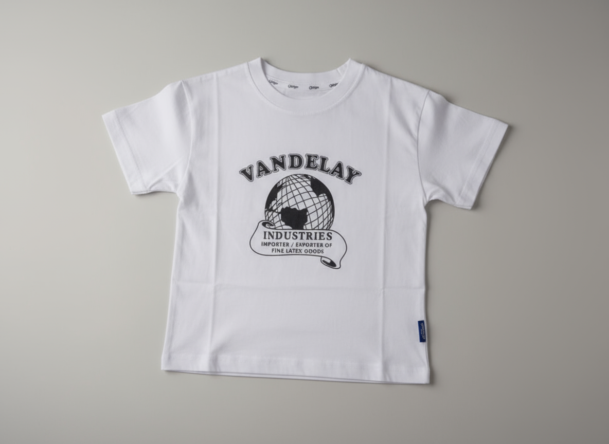 Vandelay Themed Boys Short Sleeve T-Shirts | White | Sizes 5, 7, 9, 11, 13
