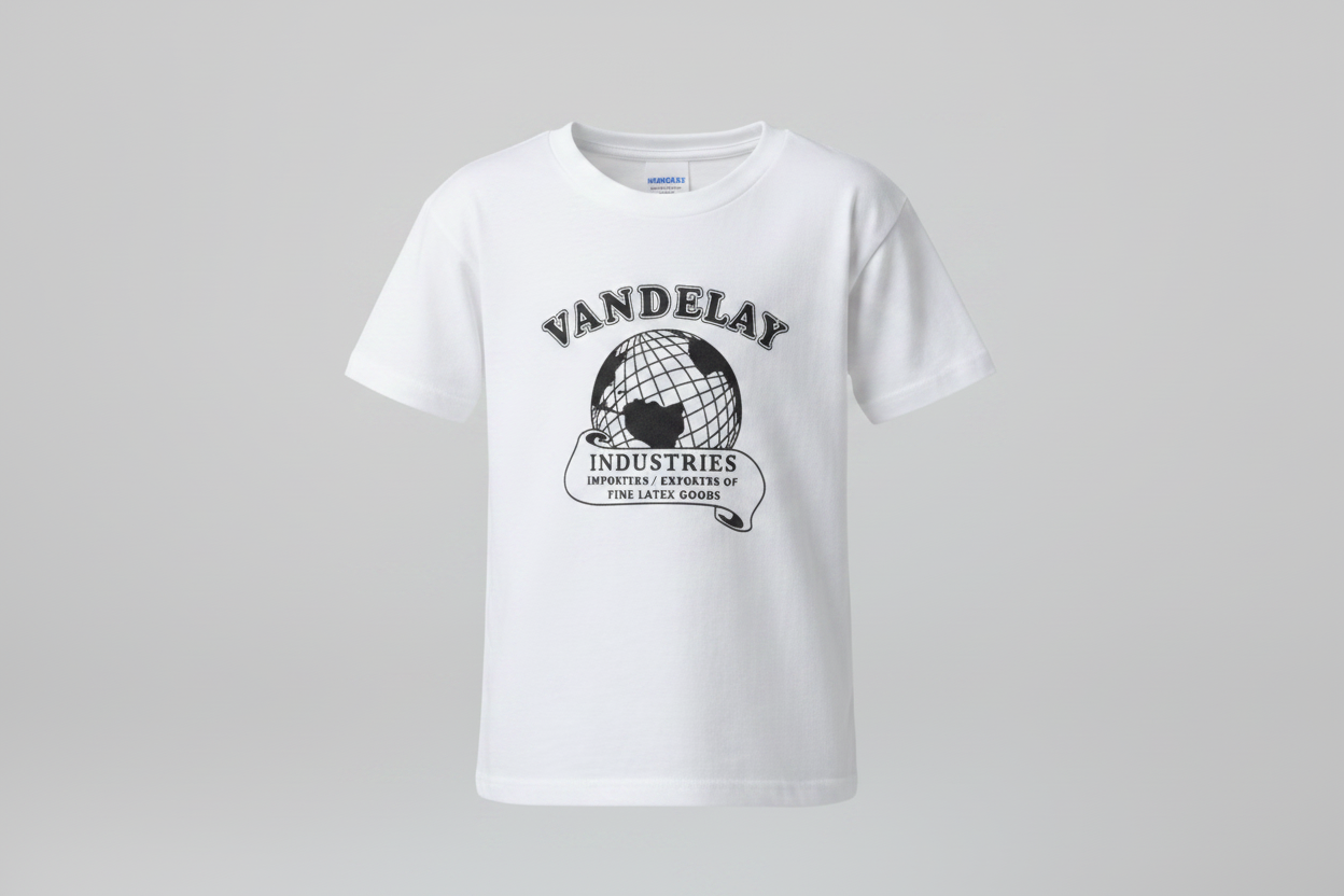 Vandelay Themed Boys Short Sleeve T-Shirts | White | Sizes 5, 7, 9, 11, 13