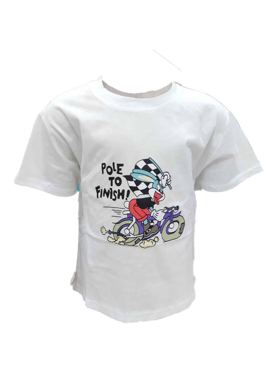White Pole To Finish Girls T-shirt